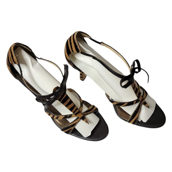 Antonio Melani Panther 12D Faux Fur Bow Heels Size 8.5 - Picture 11 of 11